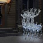 vidaXL Kerstdecoratie rendier XXL 3 st 250 LEDs warmwit 180, Diversen, Kerst, Verzenden, Nieuw