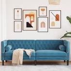 vidaXL Driezitsbank Chesterfield-stijl met bolsters fluweel, Huis en Inrichting, Banken | Bankstellen, Verzenden, Nieuw, Driepersoons