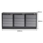 Werkbank set met MDF werkblad met RVS plaat omkleed - 15, Ophalen of Verzenden, Nieuw