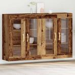 vidaXL Wandkast 2 pcs Oud hout 69.5 x 34 x 90 cm Bewerkt, Minder dan 50 cm, Verzenden, Nieuw, Minder dan 100 cm