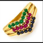 Eeuwigheidsring - 18 karaat Geel goud - 0.95ct. tw. Robijn -, Sieraden, Tassen en Uiterlijk, Antieke sieraden