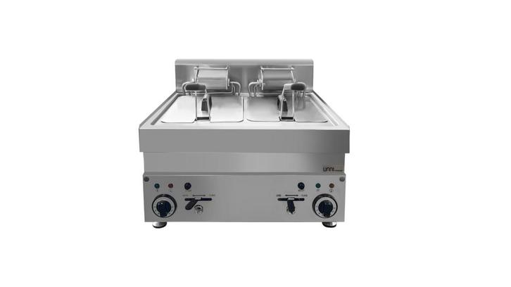 Unnicooking Friteuse | 2x10L | 400v | Aftapkranen | 600x650x, Zakelijke goederen, Horeca | Keukenapparatuur, Nieuw in verpakking