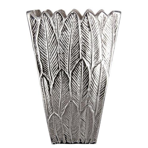 Aluminium vaas Veer, Huis en Inrichting, Woonaccessoires | Wanddecoraties, Nieuw, Verzenden