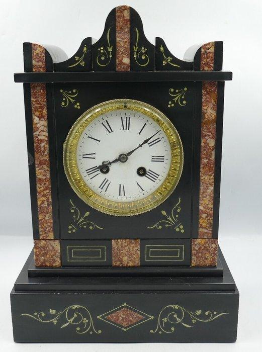 Klok - Marmer, Messing - 1850-1900, Antiek en Kunst, Antiek | Klokken