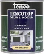 Tencotop Deur & Kozijn Hoogglans - 750ml - Ral 9001 Cremewit, Nieuw, Verzenden