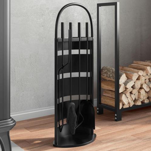 vidaXL 5-delige Haardset 23x15x66 cm staal, Huis en Inrichting, Kachels, Nieuw, Verzenden