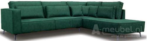 Hoekbank Groede - hoekbanken - Groen, Huis en Inrichting, Banken | Sofa's en Chaises Longues, Nieuw, Leer
