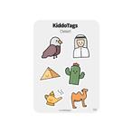 KiddoTags - Sticker Sheet 006 - Desert, Hobby en Vrije tijd, Stickers en Plaatjes, Nieuw, Sticker