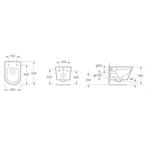 Wiesbaden Vesta Wandcloset met Flatline Toiletzitting -, Ophalen of Verzenden, Nieuw