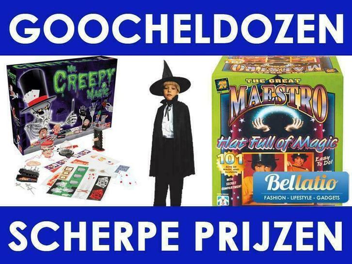 Goocheldoos - Goochel hoed 101 trucs - Mega aanbod, Kinderen en Baby's, Speelgoed | Overig, Nieuw, Ophalen of Verzenden