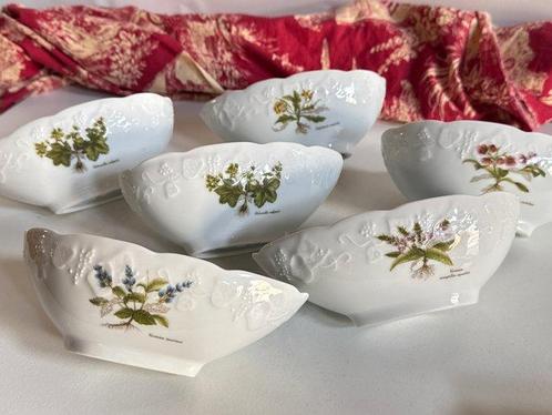Véritable , Limoges -  Lierre Sauvage” - Set kommen (6) -, Antiek en Kunst, Antiek | Meubels | Tafels