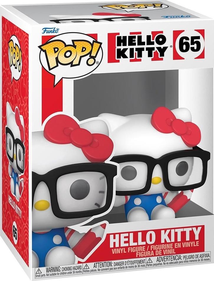 Funko Pop! - Hello Kitty - Hello Kitty Nerd #65 | Funko -, Verzamelen, Poppetjes en Figuurtjes, Nieuw, Verzenden