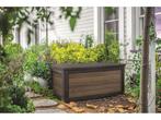 Keter Signature Walnut - Opbergbox tuin 630 L -, Huis en Inrichting, Verzenden, Nieuw