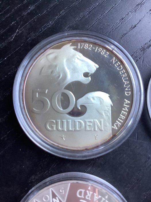 Nederland. Beatrix. 50 Gulden 1982-1989 (Zonder, Postzegels en Munten, Munten | Nederland