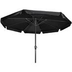 Libra parasol met volant zwart 3.5 m, Nieuw, Ophalen of Verzenden, Zwart