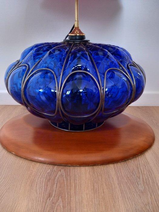 Lamp - Glas, Hout, Staal - In de stijl van Murano, Antiek en Kunst, Antiek | Lampen