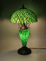 Tiffany-Style 30x55 cm - Tafellamp - Glas, Metaal -, Antiek en Kunst