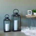 Newport Windlicht Zwart Medium Tuinaccessoires Windlichten, Verzenden, Nieuw