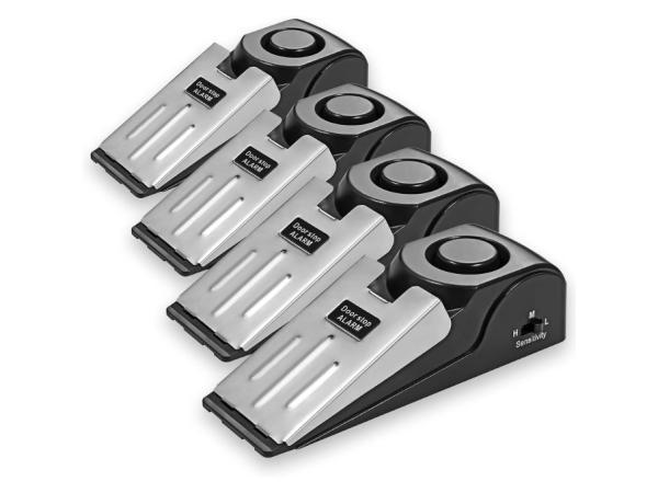 Veiling - Set van 4 Anti-inbraak deurstopper - Alarm - Bevei, Verzamelen, Elektronische Apparatuur