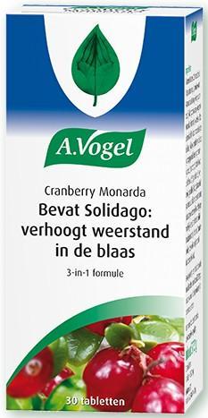 A. VOGEL CRANBERRY MONARDA BEVAT SOLIDAGO: VERHOOGT WEERST.., Diversen, Overige Diversen, Verzenden