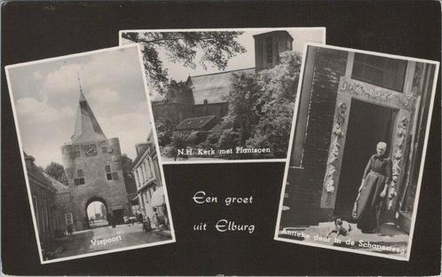 ELBURG - Meerluik een groet uit Elburg, Verzamelen, Ansichtkaarten | Nederland, Verzenden