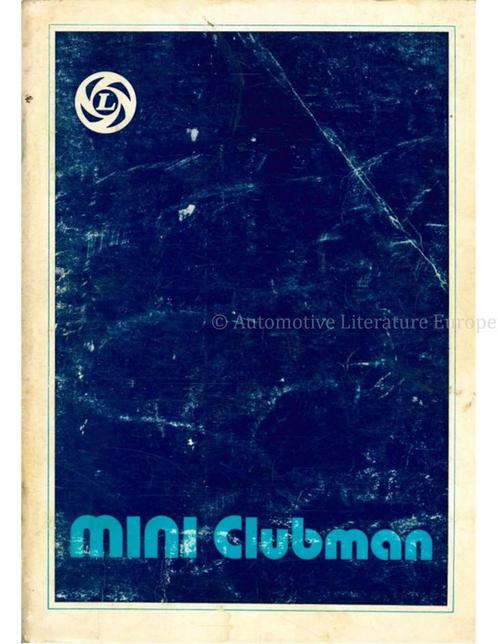 1977 MINI CLUBMAN INSTRUCTIEBOEKJE NEDERLANDS, Auto diversen, Handleidingen en Instructieboekjes