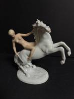 Wallendorf - Beeldje - Lady on Horseback - Biscuit, Antiek en Kunst