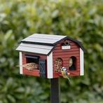 Foderlada rood schuur voederhuis, Tuin en Terras, Vogelhuisjes en Vogelbaden, Ophalen of Verzenden, Nieuw