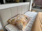 Boxspringset Square 180/200 Showmodel Creme kompleet, Verzenden, Nieuw, Wit