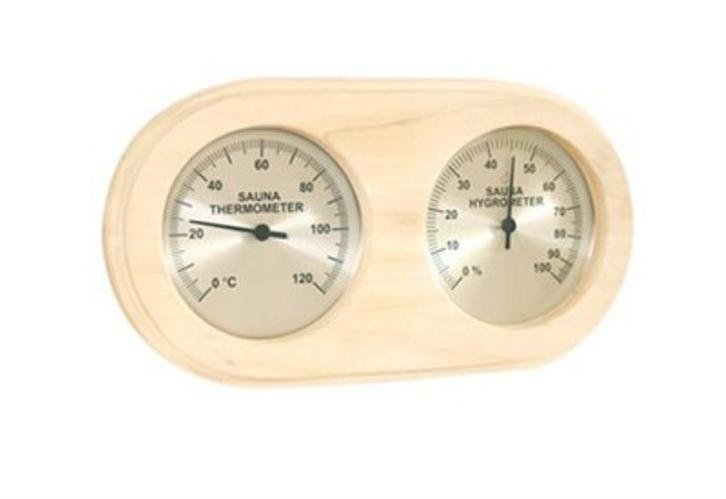 Sawo Combi Thermo- Hygrometer rounded, Tuin en Terras, Zwembad-toebehoren, Verzenden