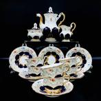 E.A.Leuteritz - Meissen - Cobalt Blue Coffee Set for 6 (15