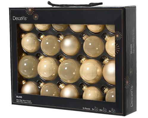 Kerstballen van glas 7 cm assortiment parel parelmoerkleuren, Hobby en Vrije tijd, Knutselen, Nieuw, Ophalen of Verzenden