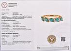 Ring - 14 karaat Geel goud - 2.12ct. tw. Smaragd - Diamant -, Sieraden, Tassen en Uiterlijk, Ringen, Nieuw