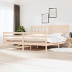 vidaXL Bedframe massief hout 180x200 cm, Huis en Inrichting, Eenpersoons, Bruin, Verzenden, Nieuw