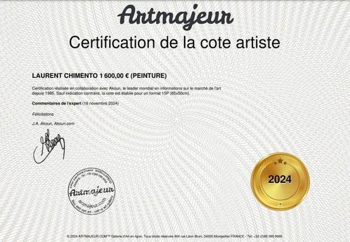 Laurent Chimento (XX-XXI) - Mademoiselle saphir, Antiek en Kunst, Kunst | Schilderijen | Klassiek