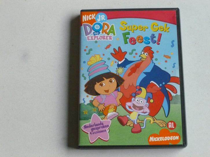Dora the Explorer - Super Gek Feest! (DVD), Cd's en Dvd's, Dvd's | Kinderen en Jeugd, Zo goed als nieuw, Verzenden