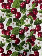 Dubbel breed, geprint textiel met kersenbloesem. - Textiel -