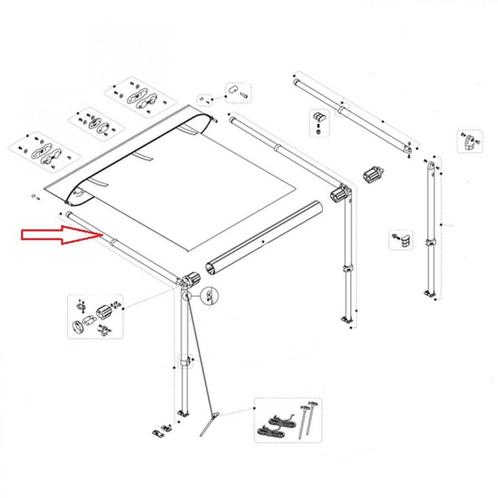 Fiamma Staander en Rafter CaravanStore XL 360-550R, Caravans en Kamperen, Tenten, Nieuw