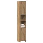 vidaXL Badkamerkast 30x30x183,5 cm bewerkt hout artisanaal, Huis en Inrichting, Badkamer | Badkamermeubels, Verzenden, Nieuw, 150 tot 200 cm