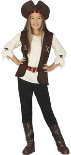 Piratenpak Bruin Meisje, Kinderen en Baby's, Carnavalskleding en Verkleedspullen, Verzenden, Nieuw