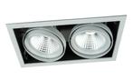 Inbouwspot Moon Dubbel 2x4500Lm 4000K Gray
