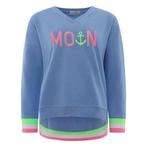 Zwillingsherz Sweatshirt met v-hals en geborduurd, Kleding | Dames, Truien en Vesten, Verzenden, Nieuw
