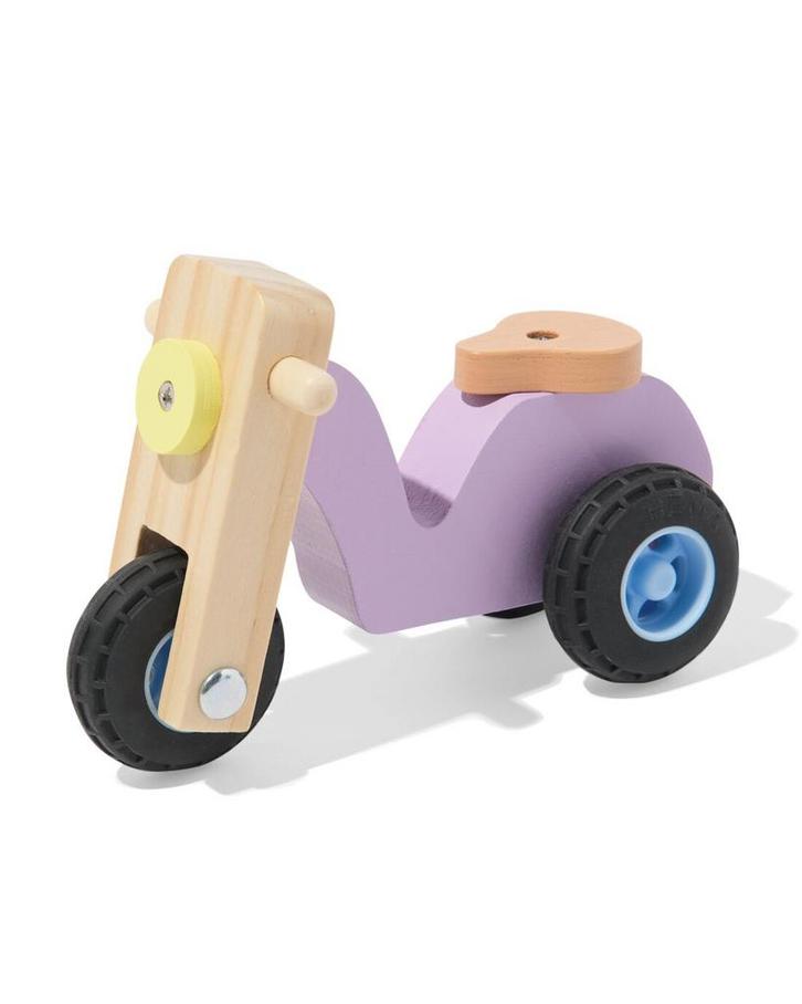 HEMA Scooter 13x9x5.5cm hout, Kinderen en Baby's, Speelgoed | Speelgoedvoertuigen, Nieuw, Verzenden