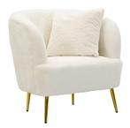 FAUTEUIL SOFFY MET KUSSEN CM 73X66X78, Huis en Inrichting, Fauteuils, Ophalen of Verzenden, Nieuw