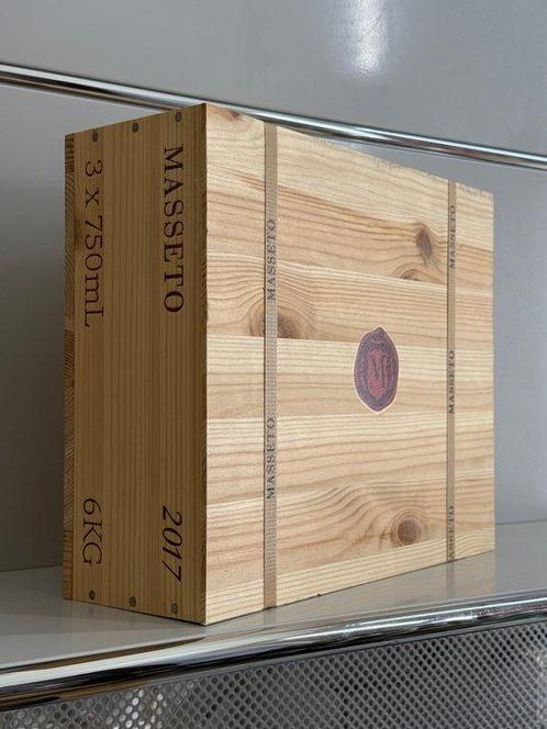 2017 Masseto - Toscane IGT - 3 Flessen (0.75 liter), Verzamelen, Wijnen