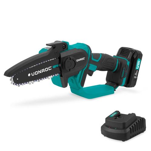 Mini Kettingzaag 20V – 152mm| Incl. 2.0Ah accu en snellader, Doe-het-zelf en Verbouw, Gereedschap | Zaagmachines, Nieuw, Verzenden