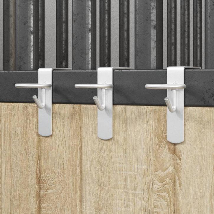 vidaXL Emmerhaken 3 st draagbaar gegalvaniseerd staal, Dieren en Toebehoren, Paarden en Pony's | Overige Paardenspullen, Nieuw