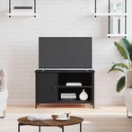 vidaXL Tv-meubel 80x40x50 cm bewerkt hout zwart, Verzenden, Nieuw, 50 tot 100 cm, Minder dan 100 cm