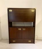 Kabinet - Secretaris kast met ingebouwd licht - Hout,, Antiek en Kunst