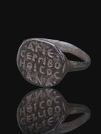 Byzantijns Extreem Rare Text Seal Ring